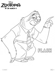 Flash_zootopia_coloring_pages_Disney_Coloring_Book-5